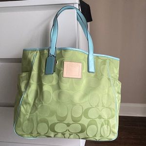 COACH Signature Resort Tote